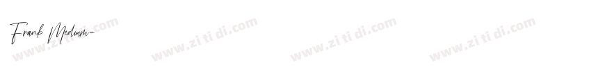 Frank Medium字体转换